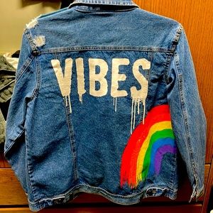 M&M denim jacket size large